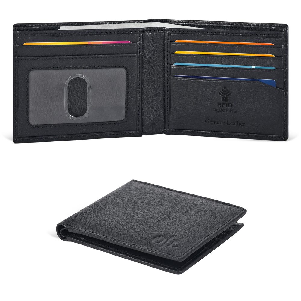 2382 Slim Leather Wallet - Rfid Wallets 6 Credit Card Holder Ultra Thin